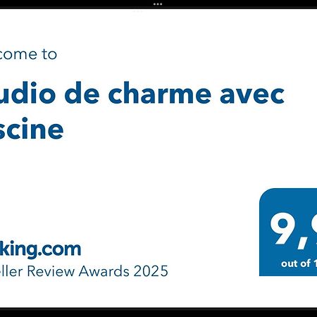 Studio De Charme Avec Piscine 퐁텐드보클루세 외부 사진