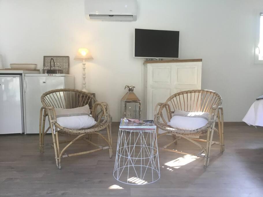 Studio De Charme Avec Piscine 퐁텐드보클루세 외부 사진